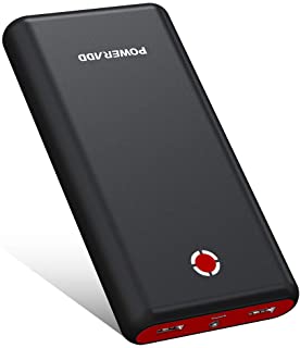 [Versión Mejorada] POWERADD Pilot X7 20000mAh Power Bank Cargador Móvil Portátil Batería Externa con 2 Salidas USB 3.1A para iPhone iPad Samsung Dispositivos Android Tablets y Más- Color-Negro y Rojo